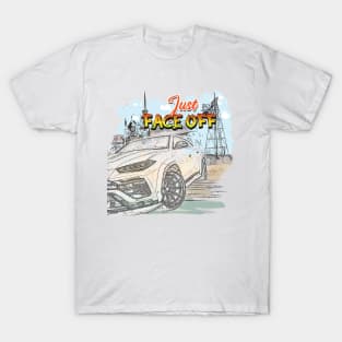 Just Face Off Car T-Shirt T-Shirt